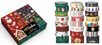 Christmas Washi Set, 24 rolls